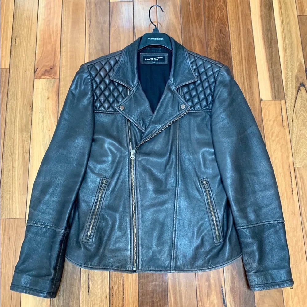 Men’s Leather Biker Jacket